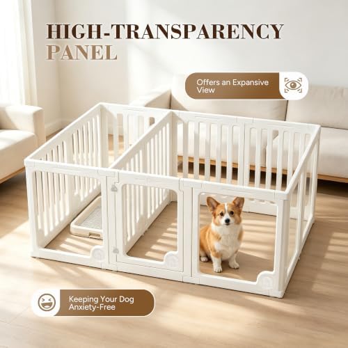 Heeyoo Clear Acrylic Dog Playpen 12 Panels - - Image 5