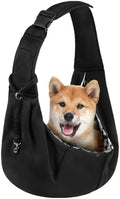 Dog Sling Carrier with Adjustable Strap, Reversible Pet Carrier by AUYAO