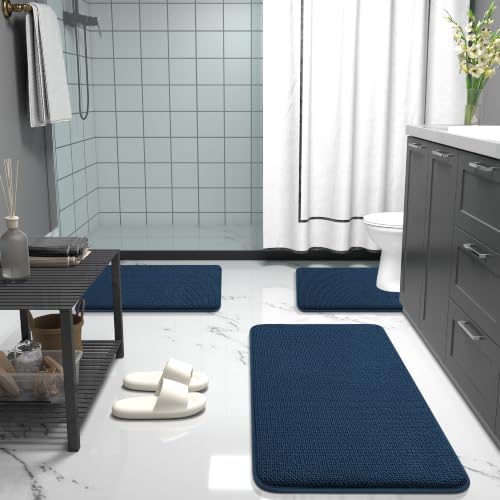 OLANLY Thick Memory Foam Bathroom Rugs 32x20, Soft Absorbent Bath Mat - Image 7