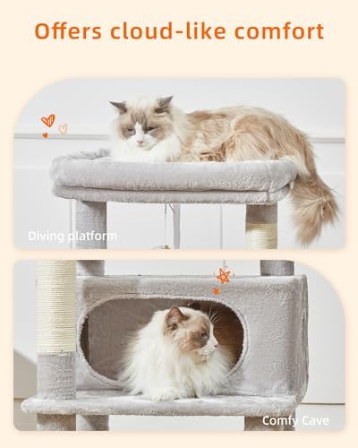 Taoqimiao Cat Tree, 49In Cat Tower - Image 6