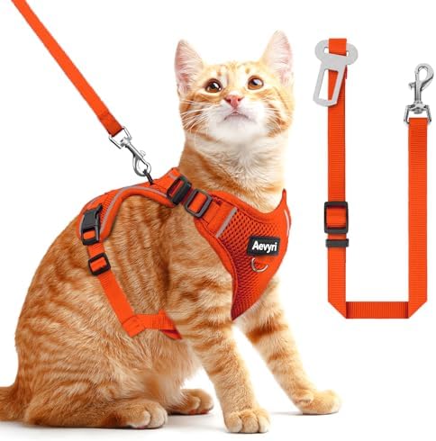 Cat Harness and Leash for Walking, 3 in 1 Adjustable Breathable Soft, Cat by Unknown