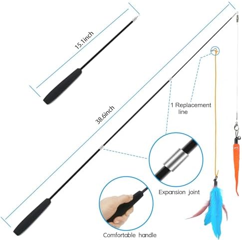ZPH Cat Toys Interactive for Indoor Cats, Interactive Feather Toy for Teaser - Image 5
