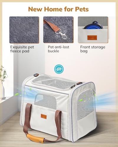 Morpilot Pet Carrier for Large Cats, Puppies & Small Dogs Up to 25lbs - Image 4