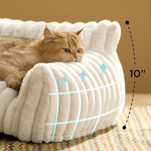 Bedsure ComfyFleece® Shown on TV Fluffy Cute Cat Couch - Image 2