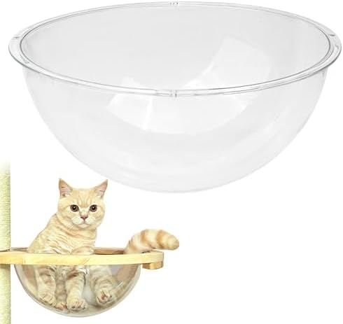 11.8" Acrylic Dome Clear Plastic Pet Cat Bubble Window Capsule Space Cover by Marsrut