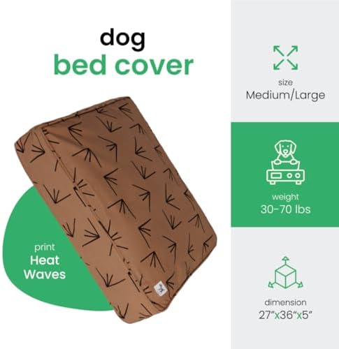Molly Mutt Brown & Black Dog Bed Cover, Non-Toxic & 100% Cotton - Image 2
