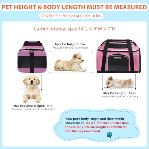 Petskd Top and Side Expandable Small Pet Carrier Airline Approved - Image 3