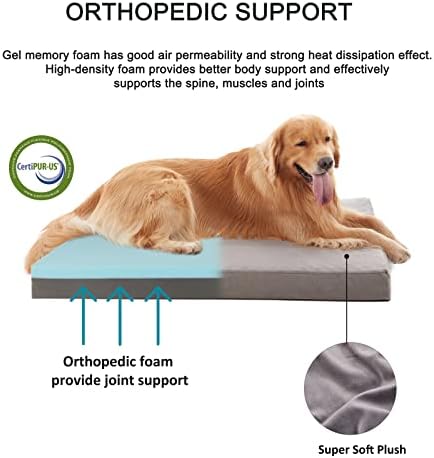 Orthopedic Memory Foam Dog Bed, Cooling Dog Beds - Image 2