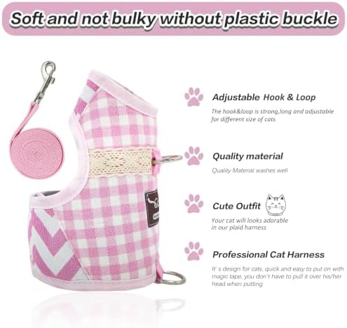 Cat Harness and Leash Set Escape Proof, Extra Large - Image 4