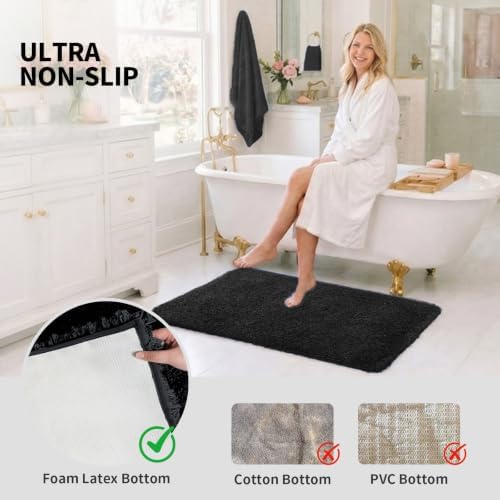 ILANGO Bathroom Rugs 36" × 24", Extra Soft Absorbent Microfiber Bath Rugs - Image 6