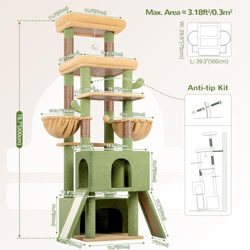 Globlazer Z78 Heavy Duty Cactus Cat Tree - Image 6