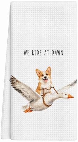 Pembroke Welsh Corgi Kitchen Towels, Cute Tea Towel by DTLGTG
