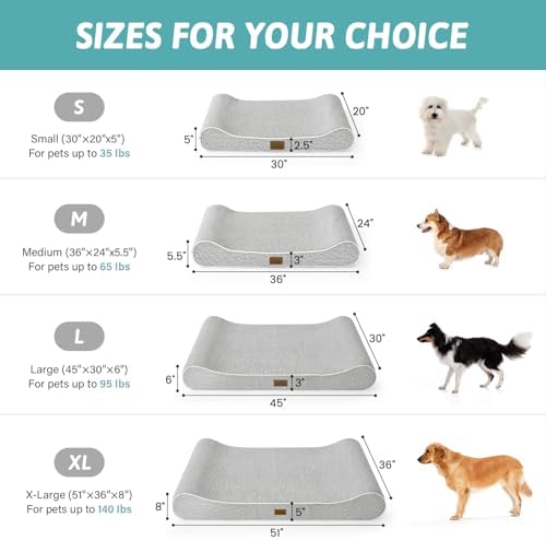 COZY KISS Orthopedic Dog Bed, for Large Dogs up to 90 lbs - Image 2