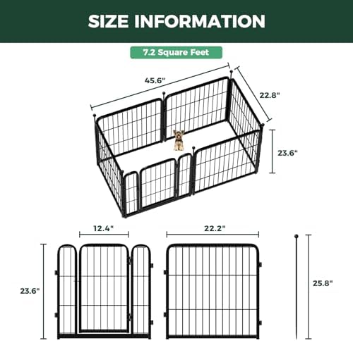 FXW Rollick Dog Playpen, Yard & RV Camping, 6 Panels - Image 5