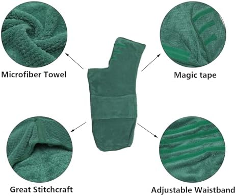 Geyecete Pineapple Grid Fast Drying Super Absorbent Dog Cat Bath Robe Towel - Image 3