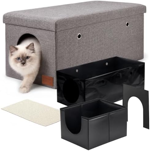 Cat Litter Box Enclosure Set by Unknown