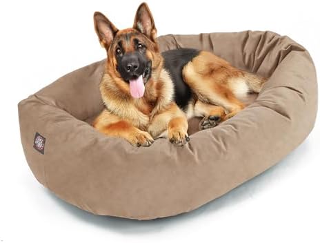Majestic Pet Suede Shredded Memory Foam Mix Calming Dog Bed Washable by MajesticPet