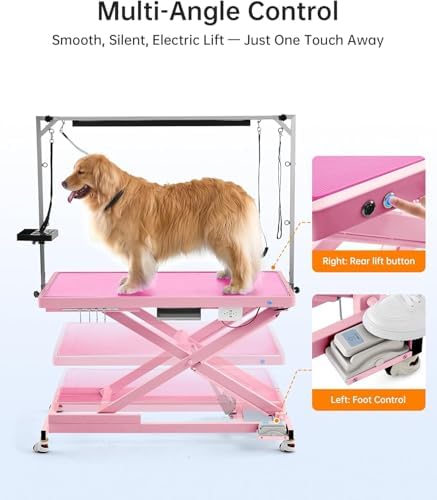 POLIMO Professional LED Electric Dog Grooming Table - Image 4