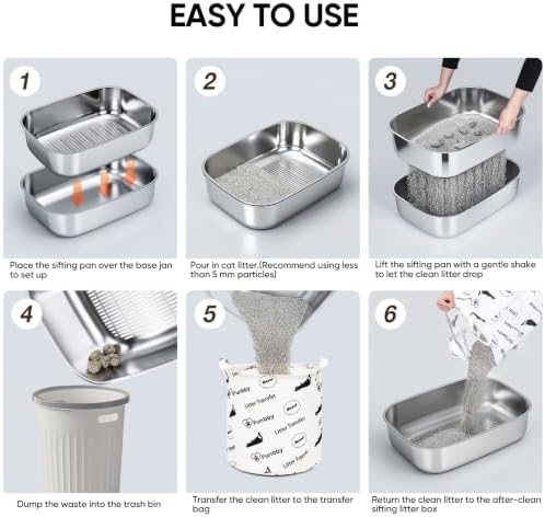 Stainless Steel Sifting Litter Box - Image 6