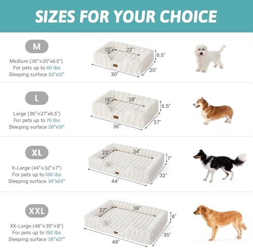 COZY KISS Warm Orthopedic Extra Large Dog Bed, XL 44x32 inch - Image 2