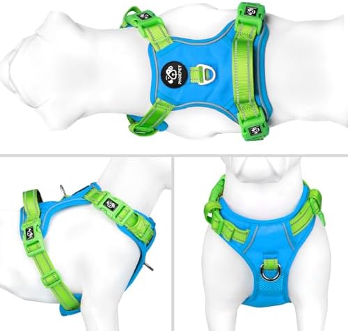PHOEPET No Pull Dog Harness, Unique Colors Reflective Adjustable Dog Vest - Image 2