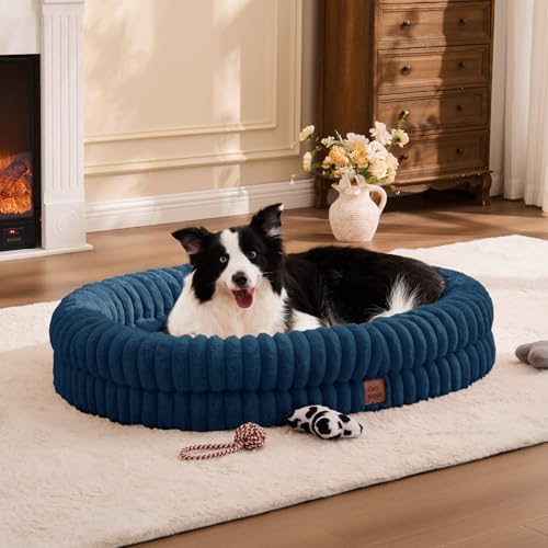 ChiXnuggle Orthopedic Dog Bed, Washable Cover, Faux Fur Bolster Pet Couch - Image 3