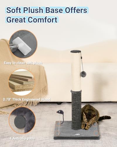 Happi N Pets Tall Cat Scratching Post, Large Cat Scratchers - Image 6