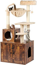 Timberer Cat Tree with Litter Box Enclosure, 2-in-1 Cat Tower by Timberer