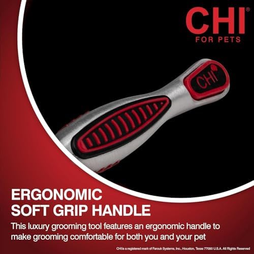 CHI for Dogs Self-Cleaning Slicker Brush, Small Size - Image 5