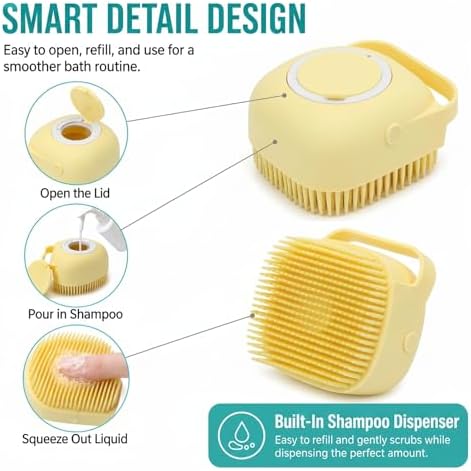 Soft Silicone Pet Bath Massage Brush - Image 5