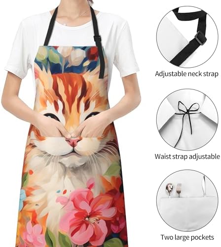 Art Apron with Pocket for Women Men - Image 2