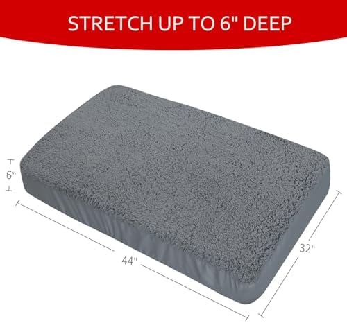 Dog Bed Covers 2 Pack Soft Plush Replacement Washable, 44x32 Inches - Image 6