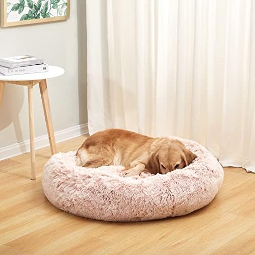 Bedfolks Calming Fluffy Donut Dog Bed - Image 2