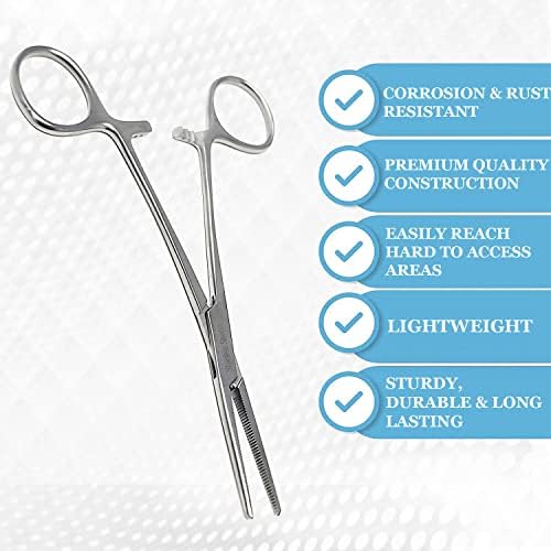Dog Pet Ear/Nose Hair Puller Grooming Hemostat Locking Forceps Pliers - Image 5