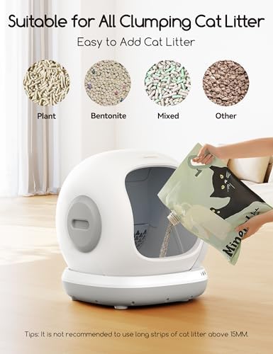 Meowant Self-Cleaning Cat Litter Box, 75L Extra Large Open - Image 6