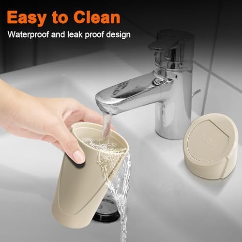 Car Trash Can, 2 Packs Mini Car Garbage Can Cup Holder - Image 5