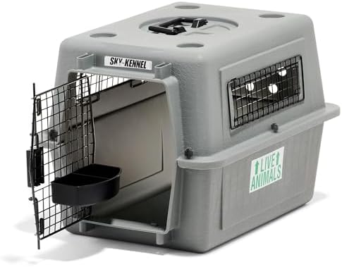 Petmate Sky Kennel for Air Travel, 21in Dog Crate for Pets up to 15lbs by Petmate