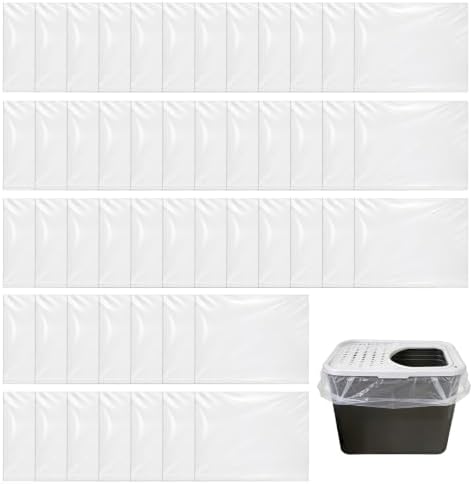 50 Pcs Thick Top Entry Litter Pan Liners Compatible by Unknown