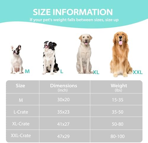 Cooling Dog Bed for Medium Dogs, QMAX>0.5 Waterproof Pet Beds - Image 6