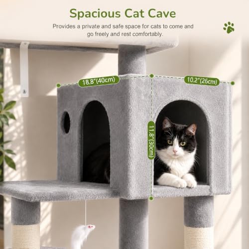 Globlazer Cat Tree Tower with Scratching Post - Image 3