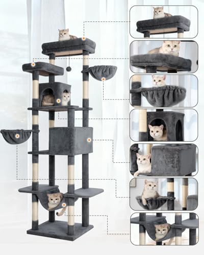 Cat Tree, 81-Inch Tall Cat Tower - Image 4