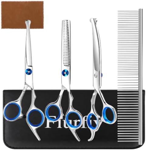 Dog Grooming Scissors Set, Professional Pet Grooming Shears by Unknown
