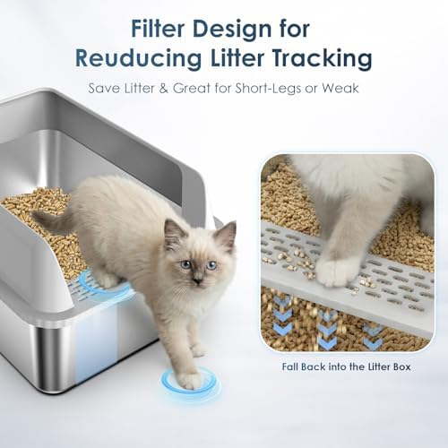 2PK Stainless Steel Litter Box - Image 6