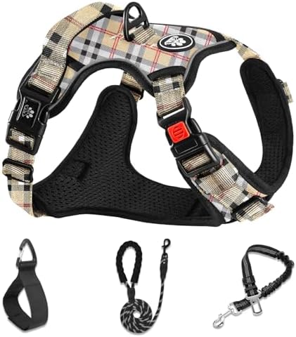 NESTROAD Dog Harness for Medium Sized Dog, No Pull Dog Vest Harness Set by NESTROAD