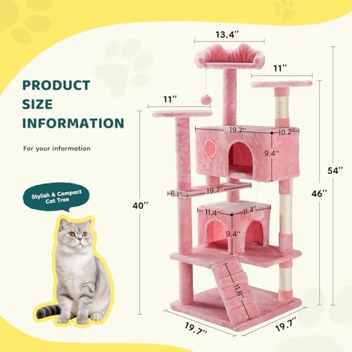 DUMOS 54 Inch Cat Tree Tower - Image 6