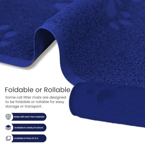 Andalus Large Cat Litter Mat, Non-Slip & Easy to Clean Cat Litter Box Mat - Image 6