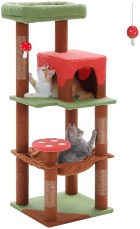 MUTTROS 45.7" Mushroom Cat Tree by MUTTROS