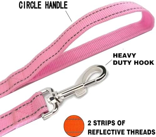 Reflective Dog Leash 6FT Long, 5/8 Inch Wide, - Image 3