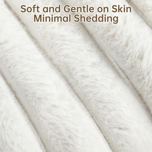 Donut Small Dog Bed Round Calming Kitten & Puppy Bed, 20in White - Image 3