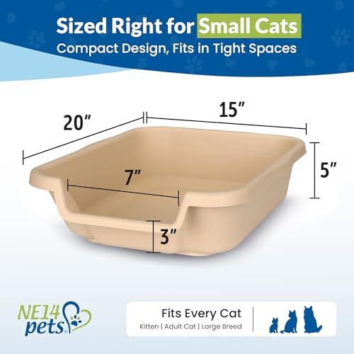 KittyGoHere Senior Cat Litter Box, Small Litter Pan, Small Beach Sand - Image 4
